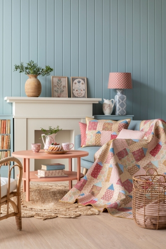 Tilda Patchwork Stoff Baumwolle - Mira Caramel